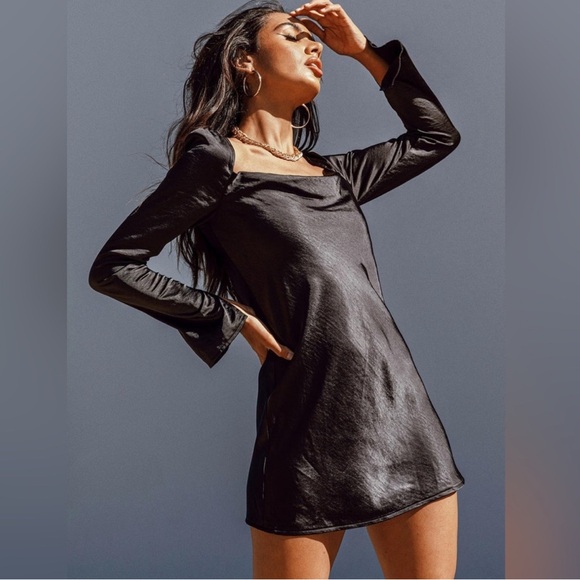 Princess Polly Star Power Mini Dress in Black - Picture 2 of 10